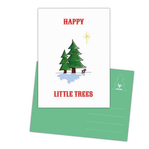 vrolijke kaart happy Little trees
