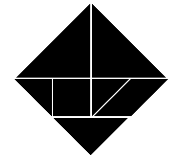 tangram - een superleuke zelf te puzzelen strijkapplicatie