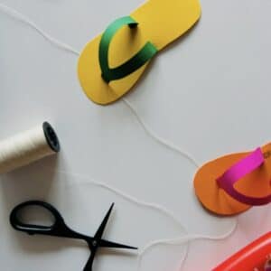 diy teenslipper slinger voor de zomer